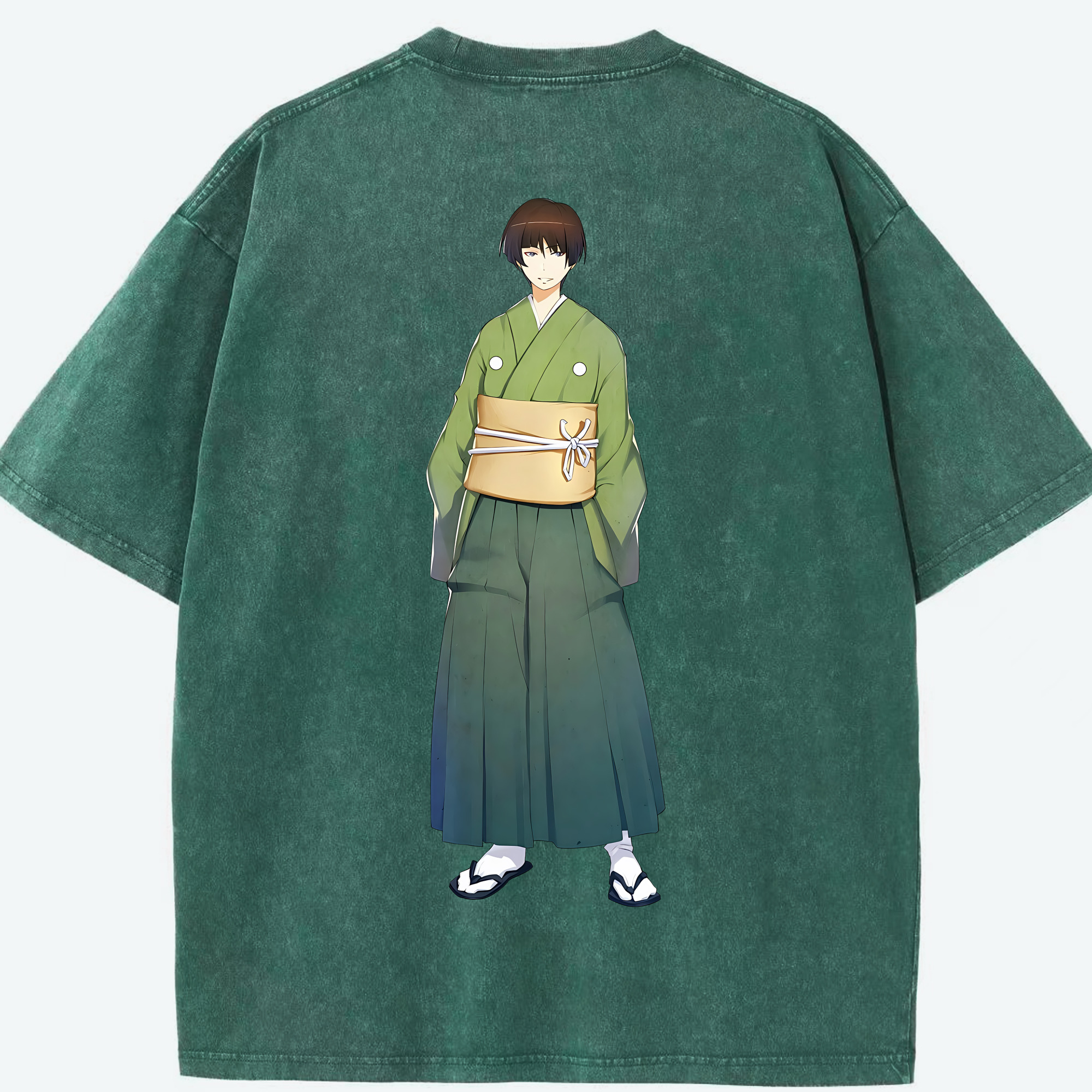 （画像用） 刀剣乱舞 Touken Ranbu 綿100% ヴィンテージ風 半袖Tシャツ（背面プリント）